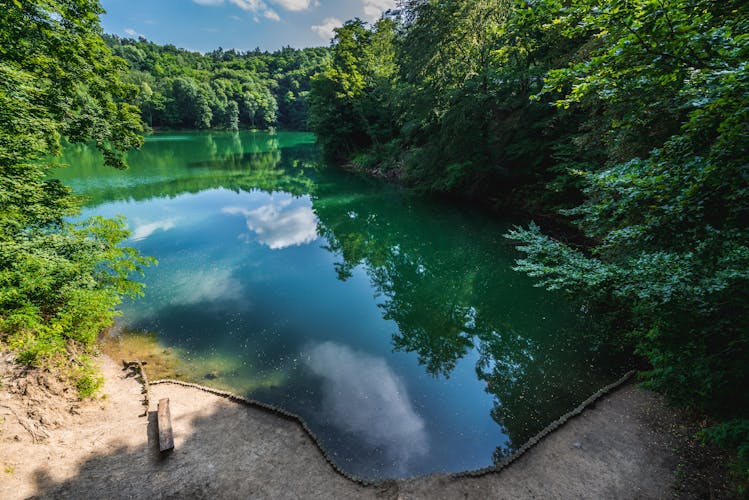 Photo of  Small Emerald Lake in so called "Beech Woods" - large landscape park in Szczecin.