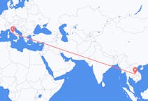 Flyreiser fra Ubon Ratchathani-provinsen, Thailand til Roma, Italia