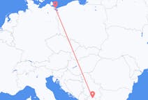 Flyreiser fra Heringsdorf, til Priština