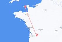 Vluchten van Bergerac, Frankrijk naar Saint Helier, Jersey