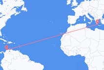 Flyrejser fra Barranquilla, Colombia til Kithira, Grækenland