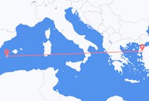 Flyreiser fra Edremit, til Ibiza