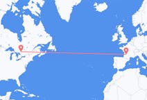 出发地 加拿大北灣目的地 法国贝尔热拉克的航班