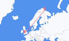 Vluchten van Kirkenes naar Cardiff