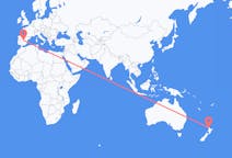 Flights from from Auckland to Madrid