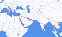Flights from Bokpyin, Myanmar (Burma) to Palermo, Italy