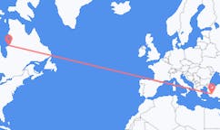 Flyreiser fra Kuujjuarapik, Canada til Denizli, Tyrkia
