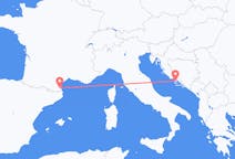 Flights from Brač, Croatia to Perpignan, France