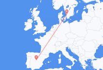 Flights from Madrid, Spain to Halmstad, Sweden