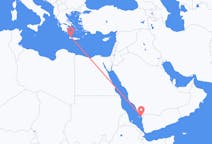 Flights from Jizan, Saudi Arabia to Chania, Greece