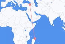 出发地 马达加斯加图阿马西纳目的地 土耳其馬爾丁的航班