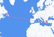 Flights from Saint-Pierre to Santorini