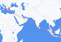 Flyrejser fra Palembang, Indonesien til Chania, Grækenland