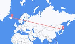 Flyreiser fra Monbetsu, Japan til Egilssta?ir, Island