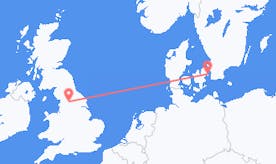 Flights from Denmark to England