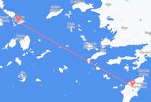 Flyreiser fra Rhodos, Hellas til Mykonos, Hellas