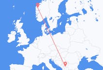 Flights from Pristina, Kosovo to Sandane, Norway