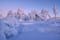 Photo of beautiful winter landscape of Luosto in finish Lapland, Finland.