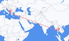 Flyg från Pattaya, Thailand till Korfu, Grekland