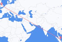 Flights from Tanjung Pinang, Indonesia to Birmingham, England