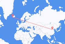 Vluchten van Shijiazhuang, China naar Reykjavík, IJsland