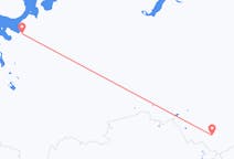 Vols depuis la ville de Gorno-Altaïsk vers la ville d'Arkhangelsk