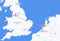Flüge von Manchester, England nach Rotterdam, die Niederlande