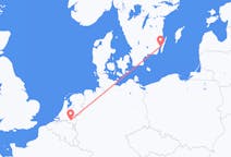 Loty z Eindhoven, Holandia do Kalmaru, Szwecja