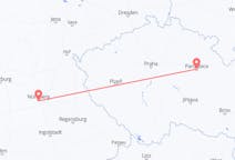 Flyg från Pardubice till Nürnberg