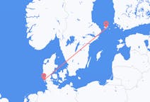 Vluchten van Mariehamn, Åland naar Westerland, Duitsland