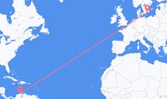 เที่ยวบิน จาก ริโออาชา, โคลอมเบีย ไปยัง Karlskrona, สวีเดน