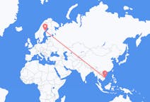 Flyreiser fra Quy Nhon, Vietnam til Umeå, Sverige