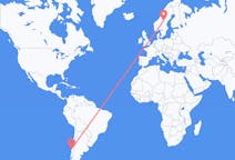 Flyrejser fra Concepción, Chile til Östersund, Sverige