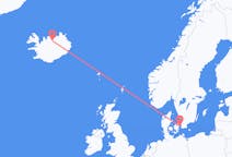 Flights from Copenhagen, Denmark to Akureyri, Iceland