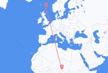 Flüge von NDjamena, der Tschad nach Lerwick, Schottland