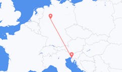 Flyg från Paderborn till Trieste
