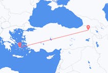 Fly fra Kars til Naxos