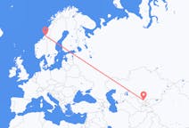Fly fra Shymkent til Namsos