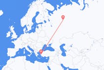 Flights from İzmir, Turkey to Syktyvkar, Russia