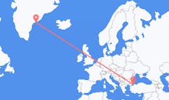 Flyrejser fra Tasiilaq, Grønland til Istanbul, Tyrkiet