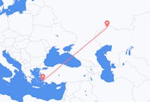 Flyreiser fra Oral, Kasakhstan til Bodrum, Tyrkia