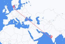 Flights from Goa in India to Billund in Denmark