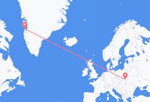 Flyg från Aasiaat, Grönland till Rzeszów, Polen