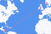 Flyreiser fra Tambor, Costa Rica til Kristiansand, Norge