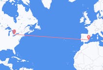 Flyrejser fra London, Canada til Alicante, Spanien
