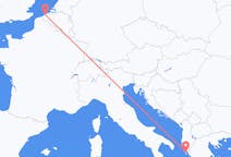 Fly fra Ostend til Korfu