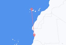 Vluchten van Nouakchott naar San Sebastián de la Gomera