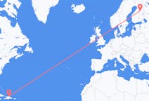 Flyg från Puerto Plata, Dominikanska republiken till Kajana, Finland