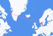 Flights from Aarhus, Denmark to Sisimiut, Greenland