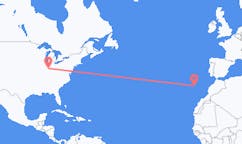 Flyrejser fra Indianapolis, USA til Porto Santo, Portugal